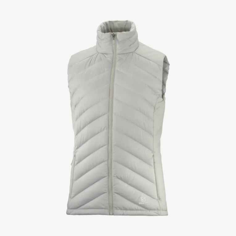 Light Grey Salomon Essential Xwarm Down Women's Vest | IE VQ1423